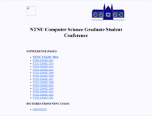 Tablet Screenshot of csgsc.idi.ntnu.no