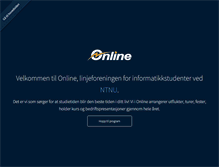 Tablet Screenshot of online.ntnu.no